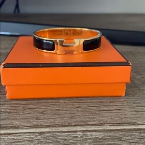 Authentic Hermès Black Bracelet